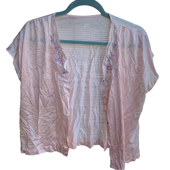 Vintage Loraine Sheer Pajama Top Size Small - Picture 1 of 5